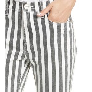 3/$60 Frame Le High Skinny Crop Striped Jeans